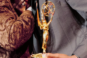 a golden Emmy Award trophy