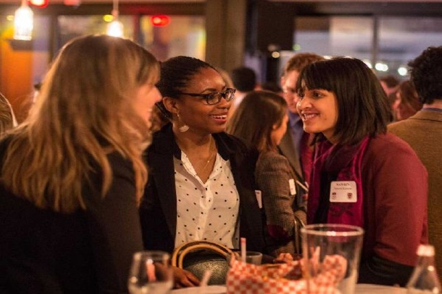 group of women at a bar