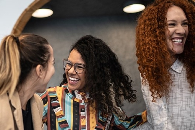 group of women laughing